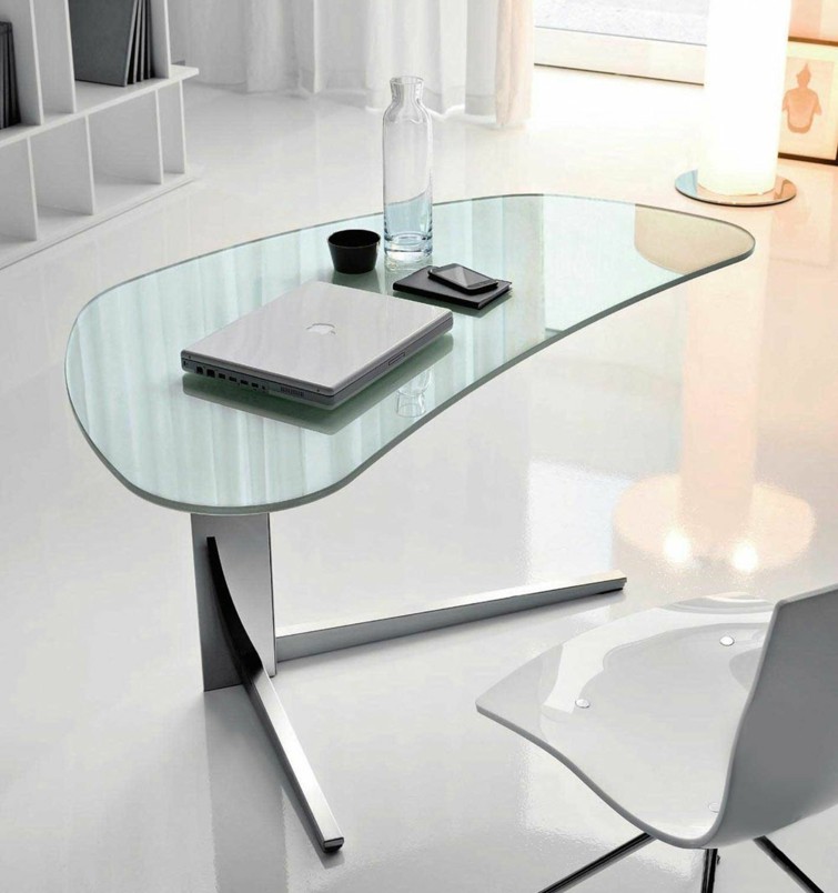 bureaux design elegant verre metal