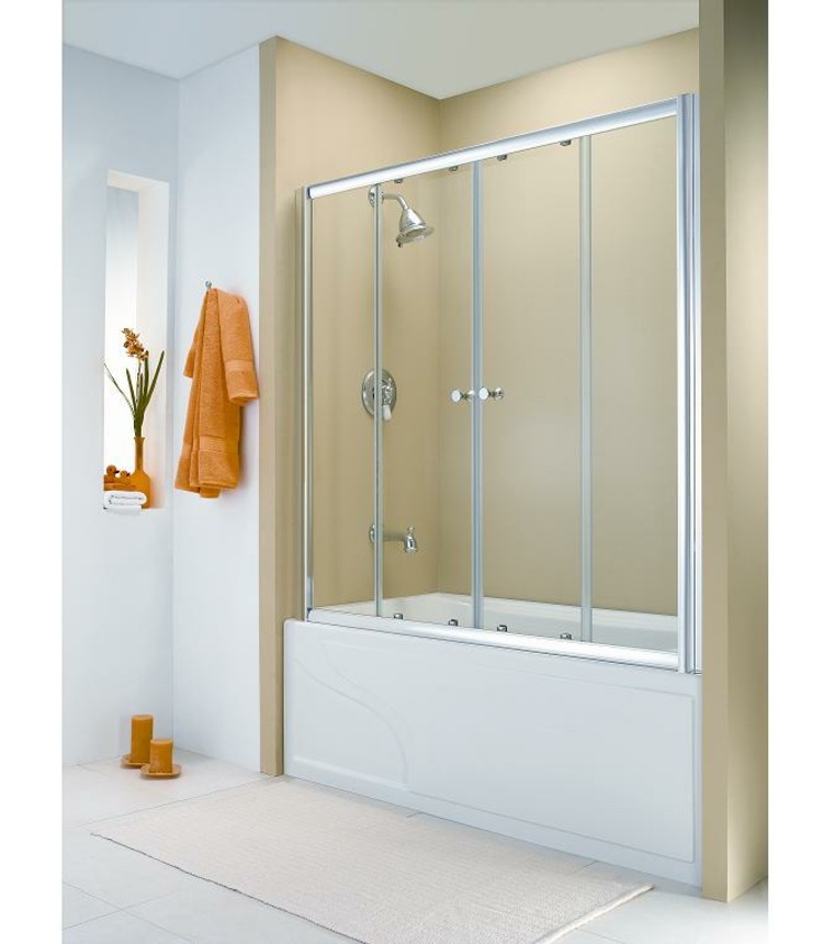 cabine de douche porte verre paroi design baignoire idées
