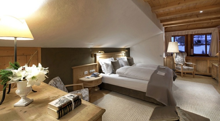 idees chambre decoration chalets 