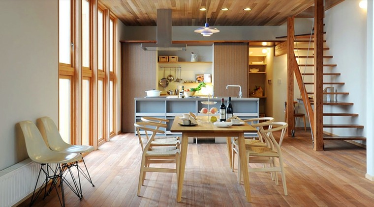 meuble séparation cuisine salle à manger salon design intérieur moderne
