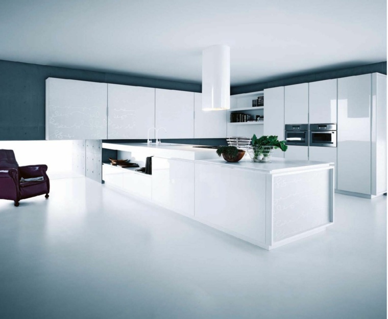 cuisine moderne blanche design elegant