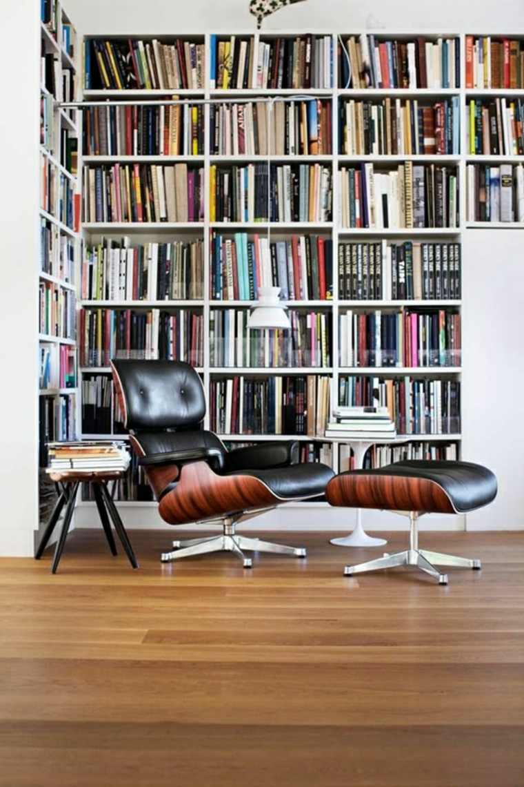 idee deco bibliotheque chaise style moderne