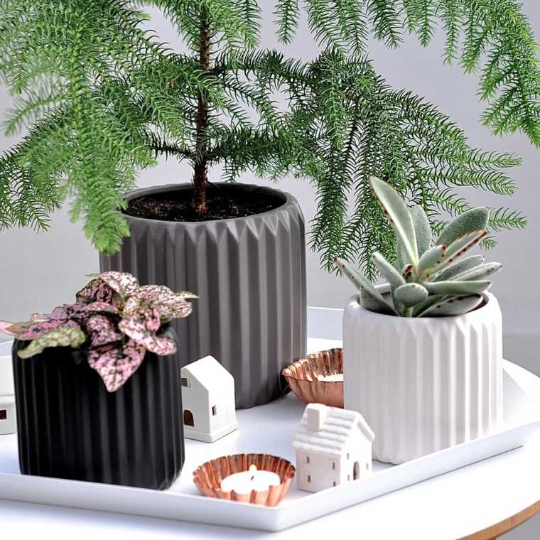 vase gris design déco intérieur idée fleurs décoration