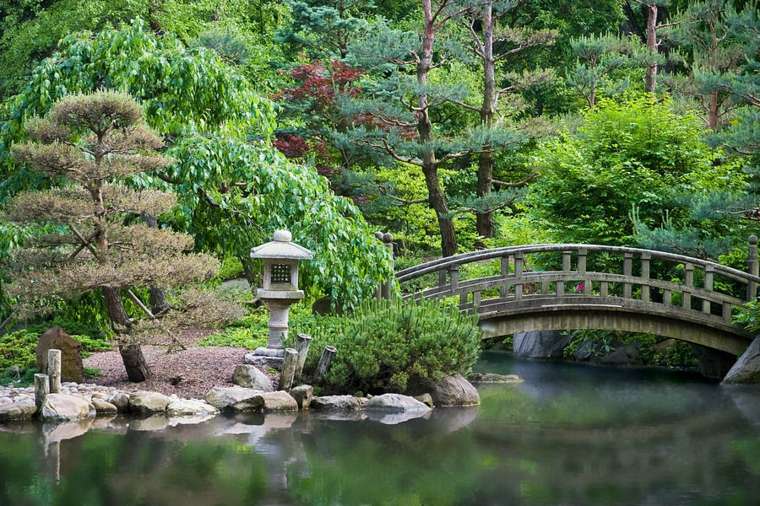 pont decoration jardin zen