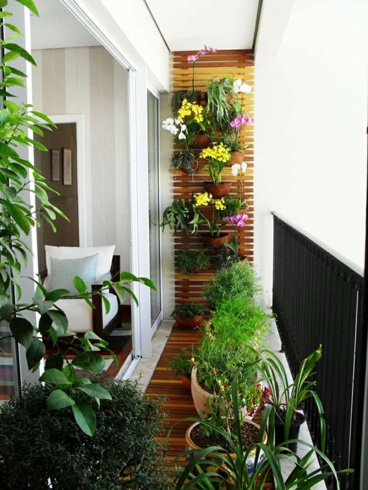 décoration balcon jardin vertical