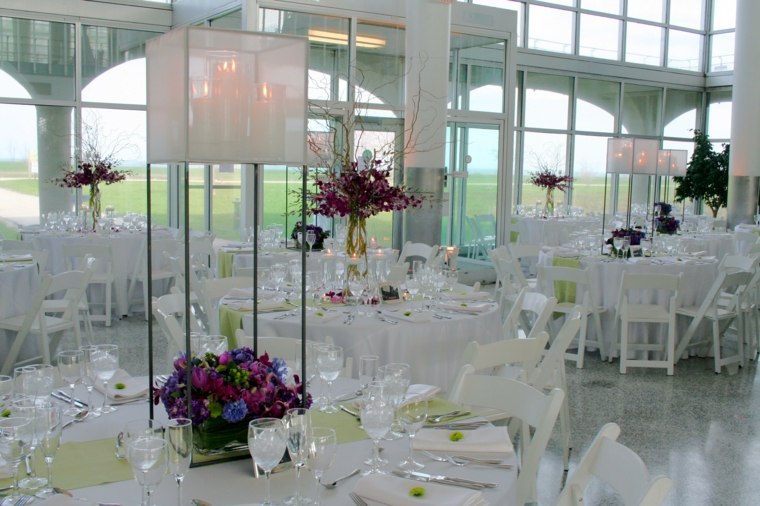 décoration table mariage elegante blanc