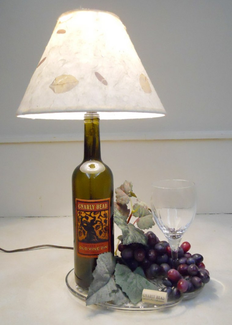 idée récup bouteille vin déco originale diy pas cher