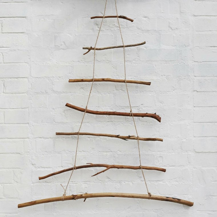 idée déco récup branches arbre suspension déco minimaliste à fabriquer soi-même