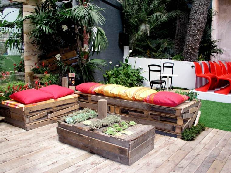 idee meubles salon de jardin bois