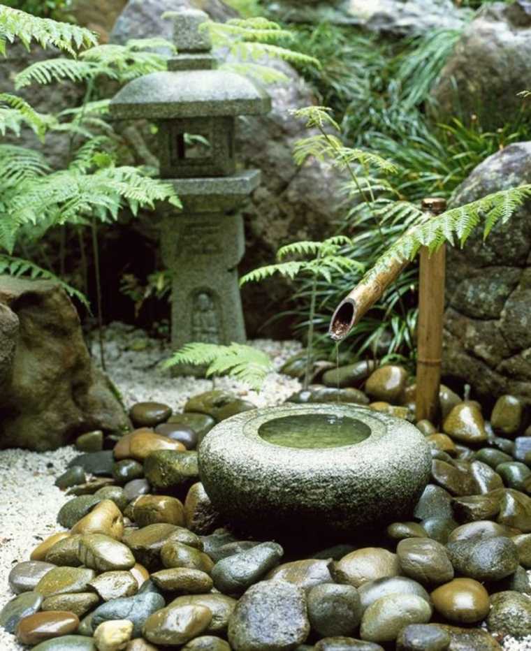 jardin japonais fontaines d'eau zen