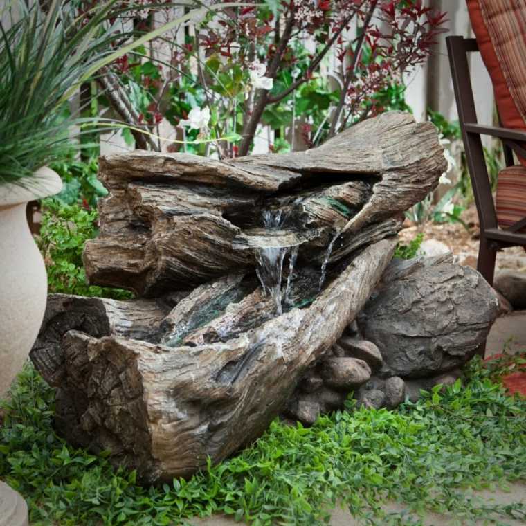 jardin bassin d'eau idée aménagement extérieur fontaine