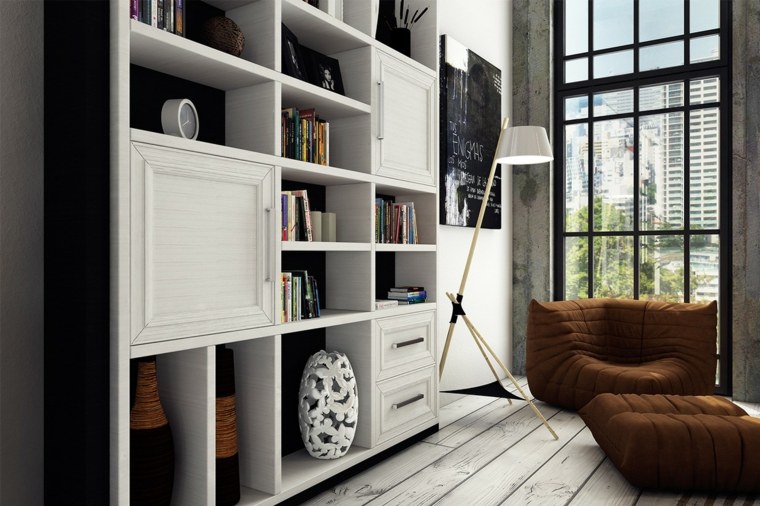 loft design moderne idée aménagement contemporain design fauteuil moderne pouf djordje stevanovic