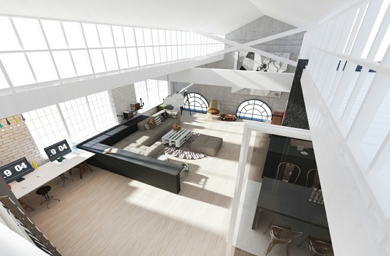 loft design contemporain moderne idée aménagement