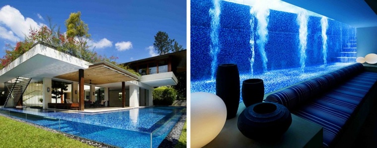 maison piscine contemporaine Singapour