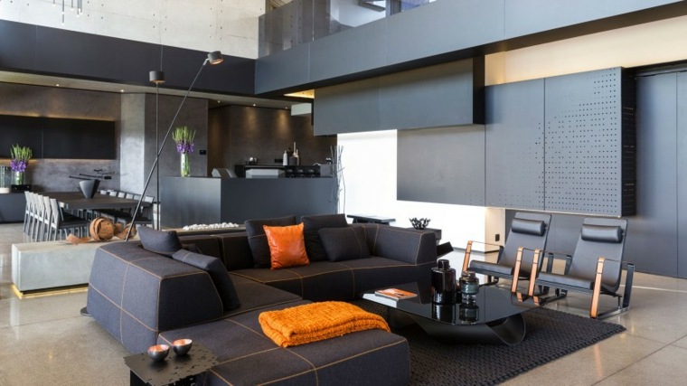 maison contemporaine design canapé d'angle design