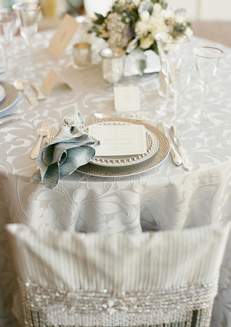 mariage en hiver table glamour