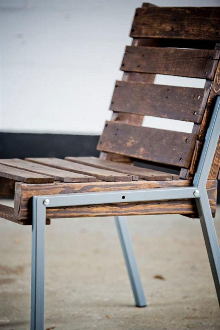 chaise design palettes bois 