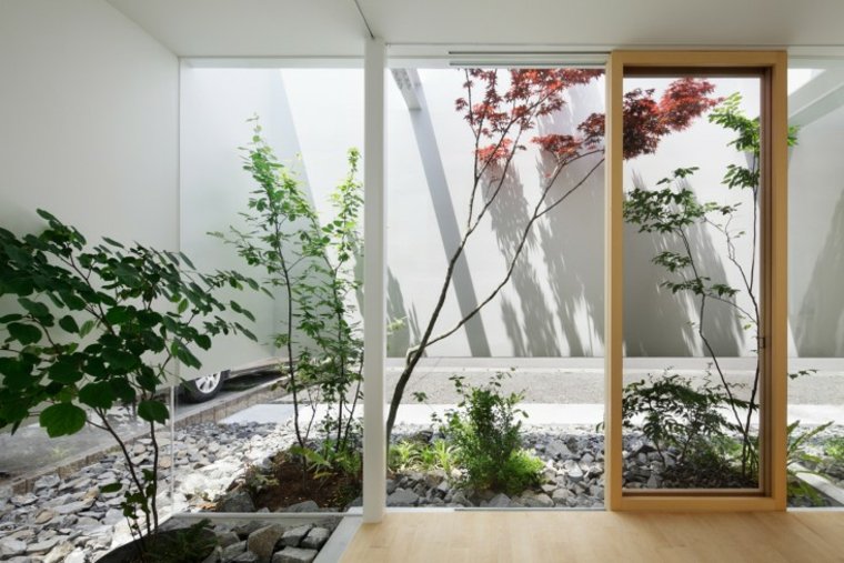 jardin design zen extérieur moderne