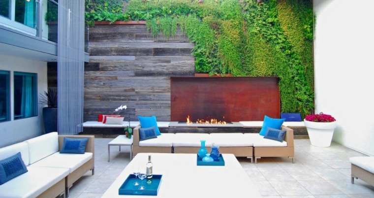mur végétal extérieur terrasses design