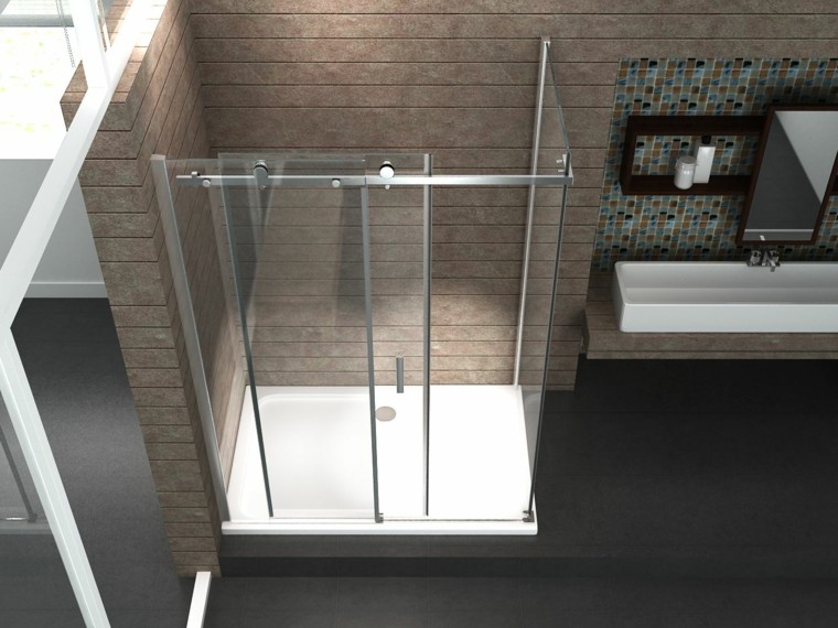 salle de bain cabine de douche idée aménagement 