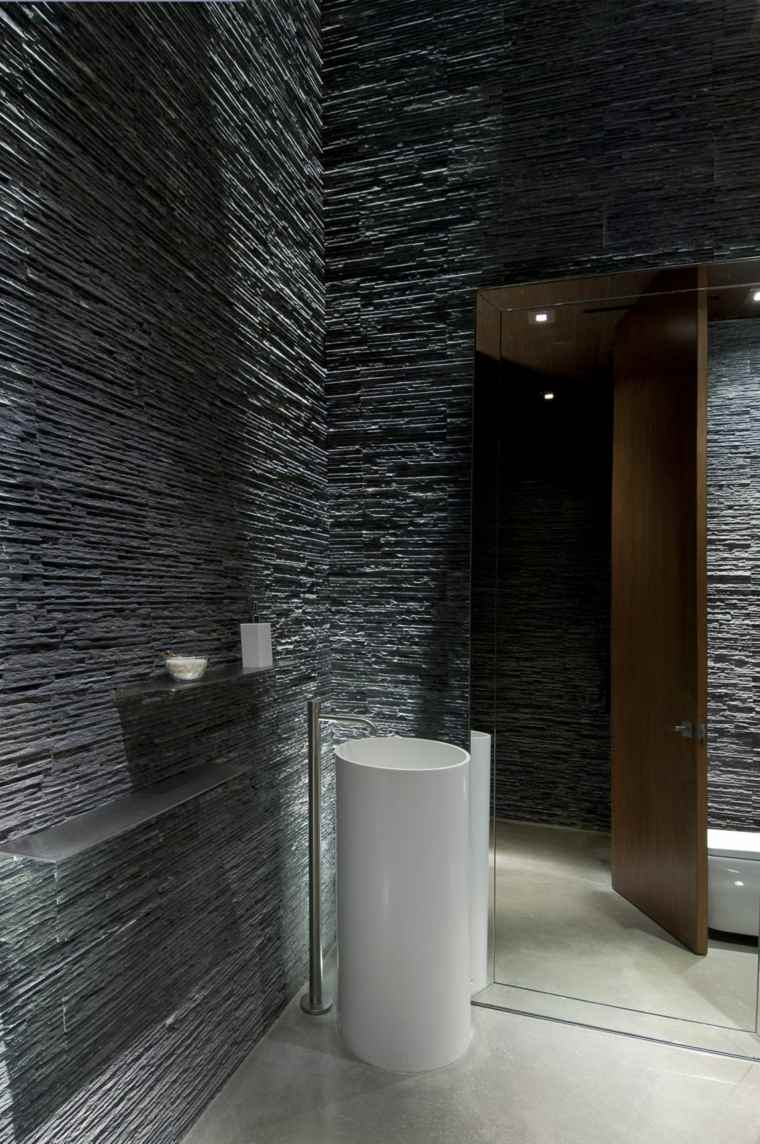salle de bain contemporaine pierre