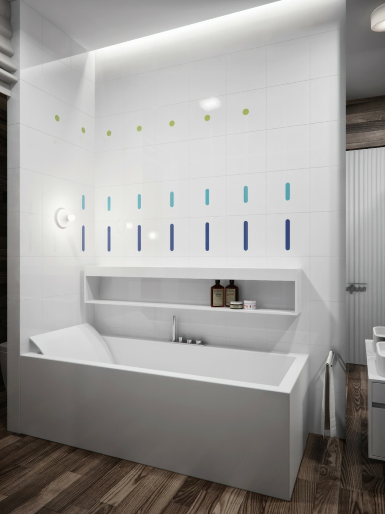 salle de bain moderne parquet