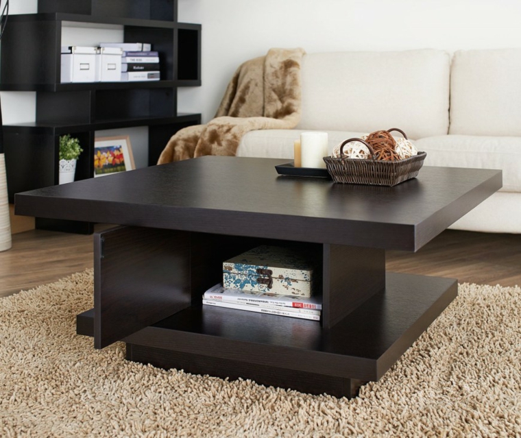 table bois design classique moderne idée salon