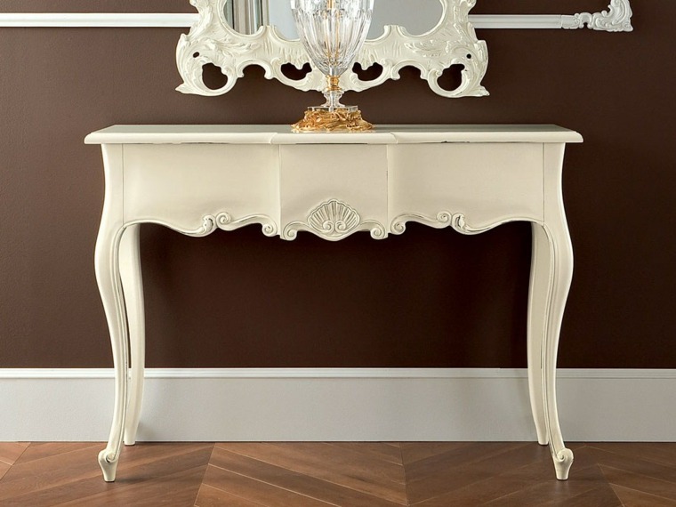 design intérieur baroque style table bois console 