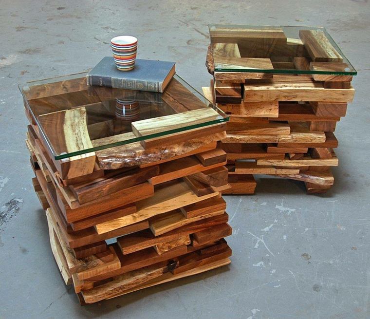 table bois diy original design idée mobilier moderne 