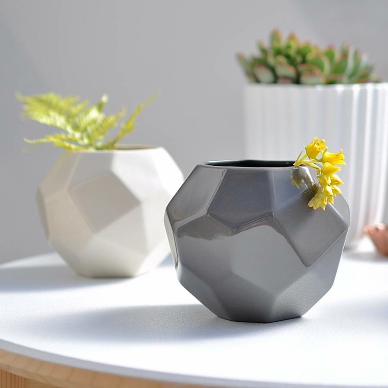 vase forme géométrique design idée déco moderne intérieur design