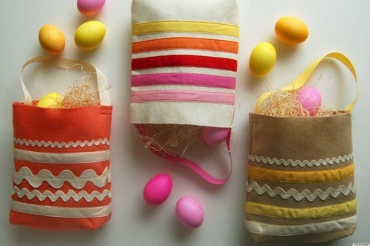 activité manuelle pour Pâques sacs