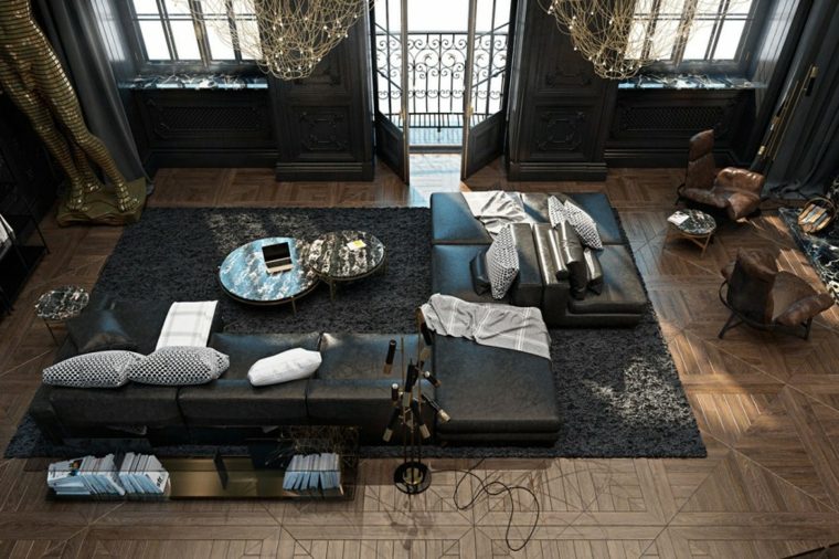 appartement luxe paris salon