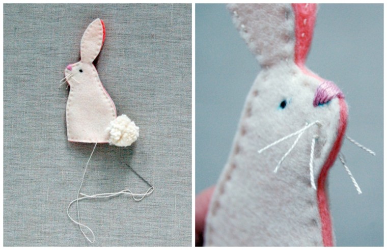 bricolage de pâques lapin diy idée décoration activité manuelle enfant