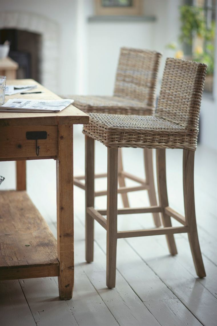 chaises bistrot bois rustiques