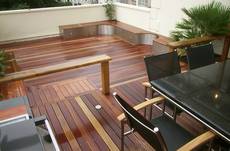 couvrir une terrasse en bois contemporaine