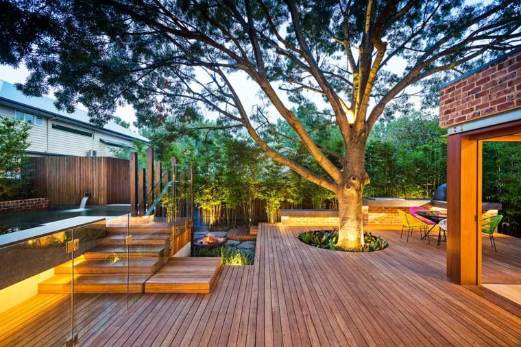 couvrir une terrasse en bois design contemporain