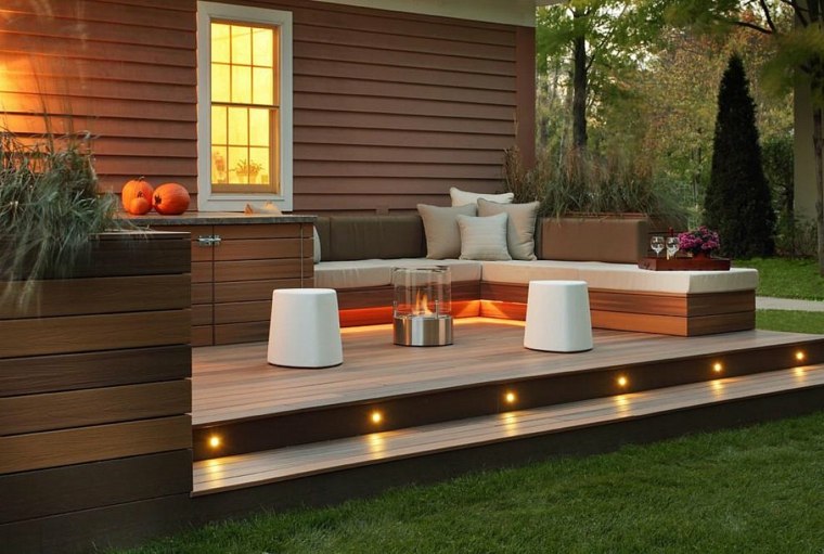couvrir une terrasse en bois design moderne