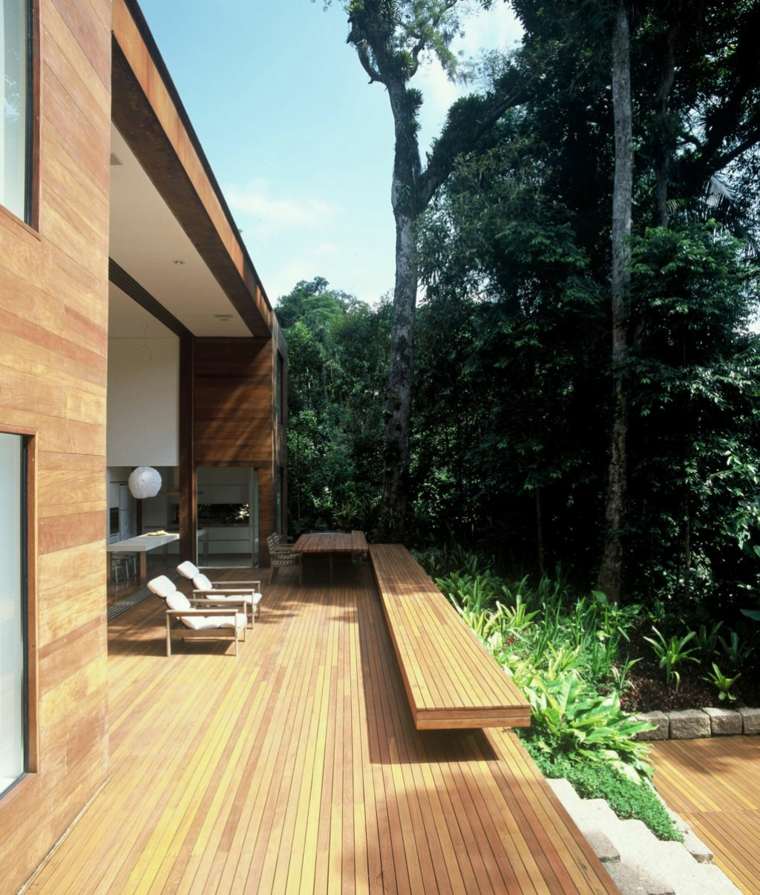 couvrir une terrasse en bois design