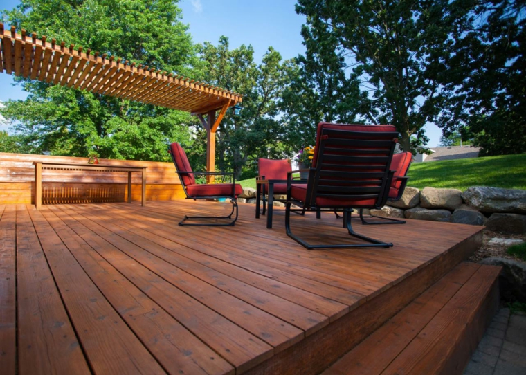couvrir une terrasse en bois idee