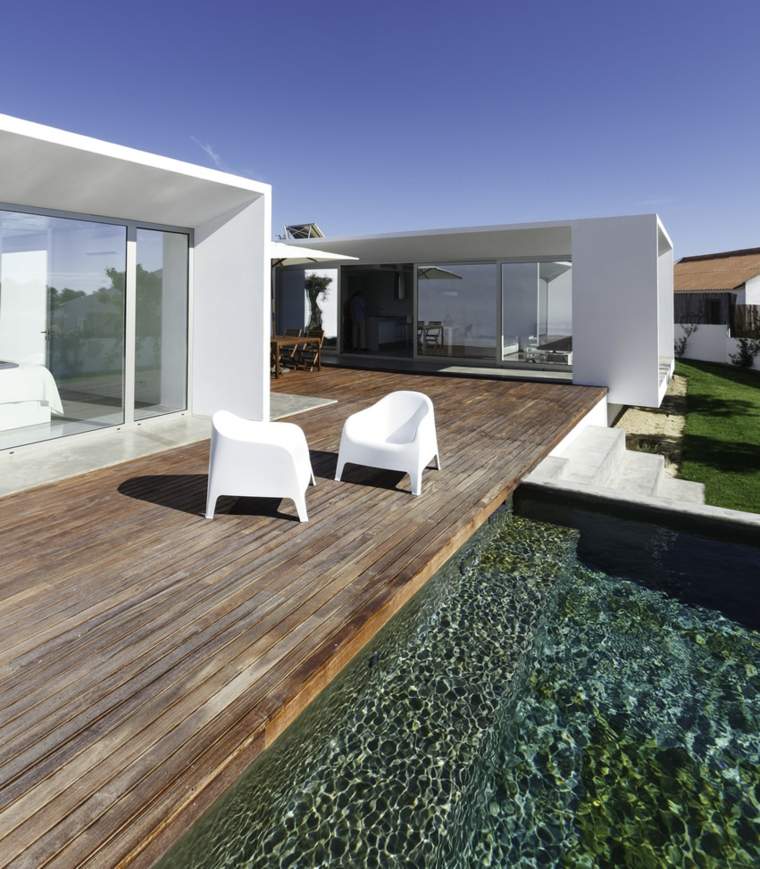 couvrir une terrasse en bois minimaliste