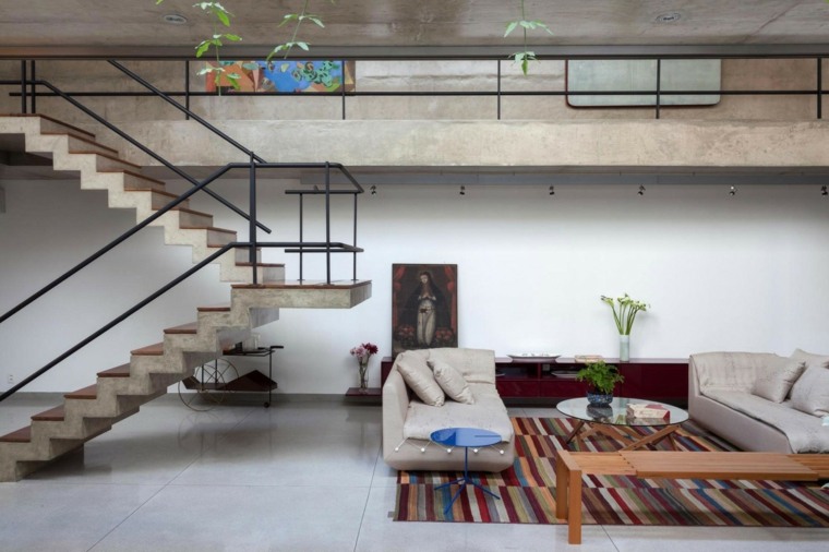 design contemporain escaliers beton