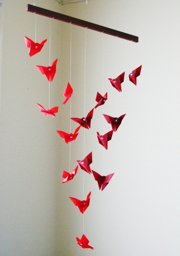 origami papillon déco originale pas cher idée intérieur moderne