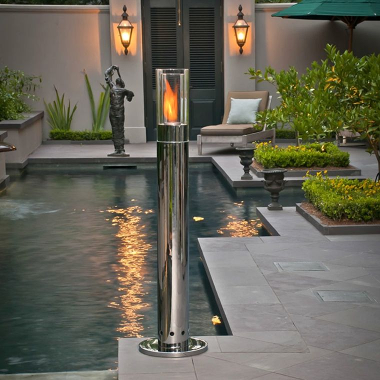 idee lampe piscine moderne