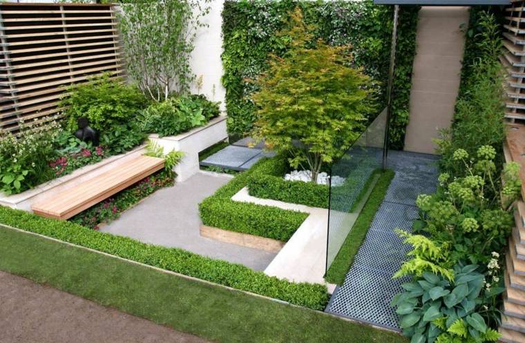 idee deco moderne jardins entree
