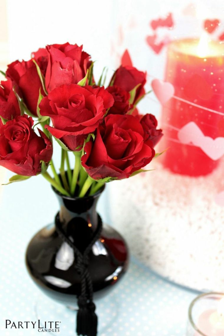 bouquet de roses idée saint valentin déco originale romantique roses 