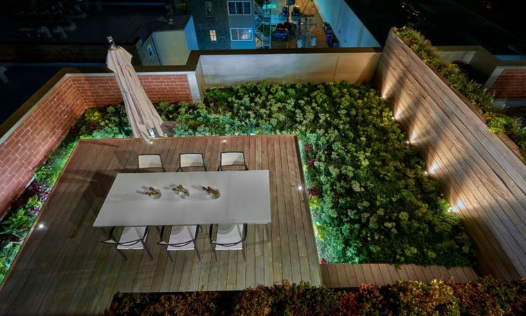 eclairage moderne terrasses en ville