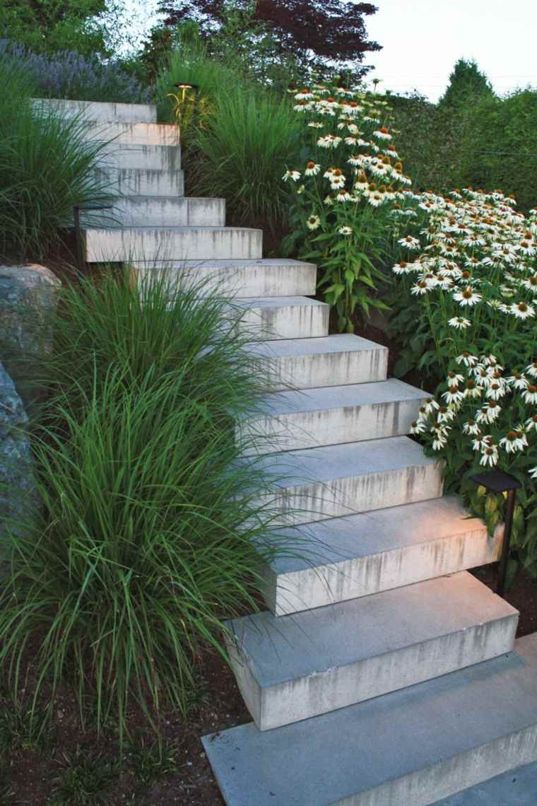 escalier design exterieur jardin