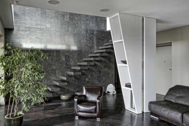 escalier interieur de maison style contemporaine