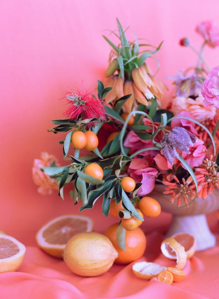 idée cadeau saint valentin bouquet fleurs orange clémentines 