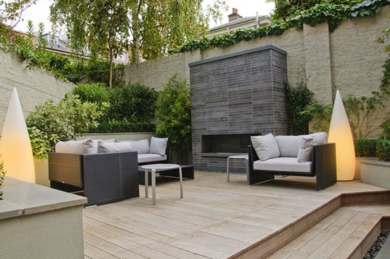 jardin terrasse meubles modernes